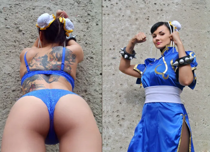 Thumbnail Makatsuge's Chun Li Cosplay from Street Fighter in cosplaybutts