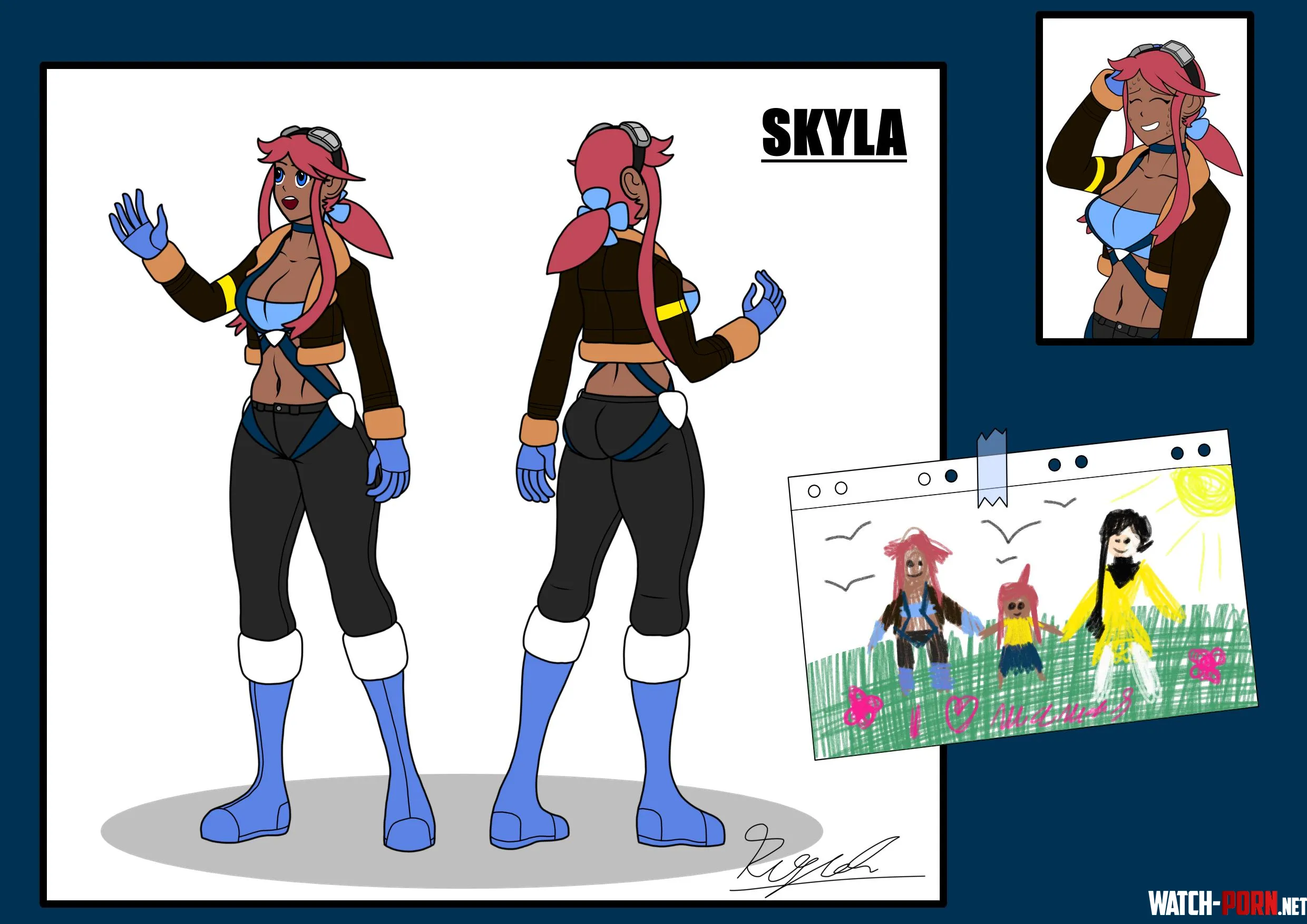 A Skyla design sheet I made for fun This connects to the previous post of mine Pokemon Black and White Edition  Science Baby drawing by Rigidsttructure