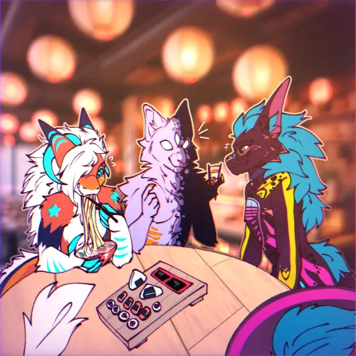 Thumbnail Jinx_Robin's Furry Art: Indulge in Sushi-Themed Masterpiece