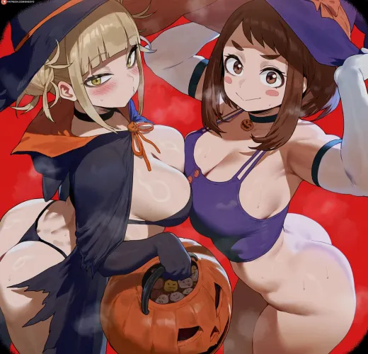 Thumbnail Toga and Uraraka Shexyo Unveiled by Poke-Oji in BokuNoEroAcademia