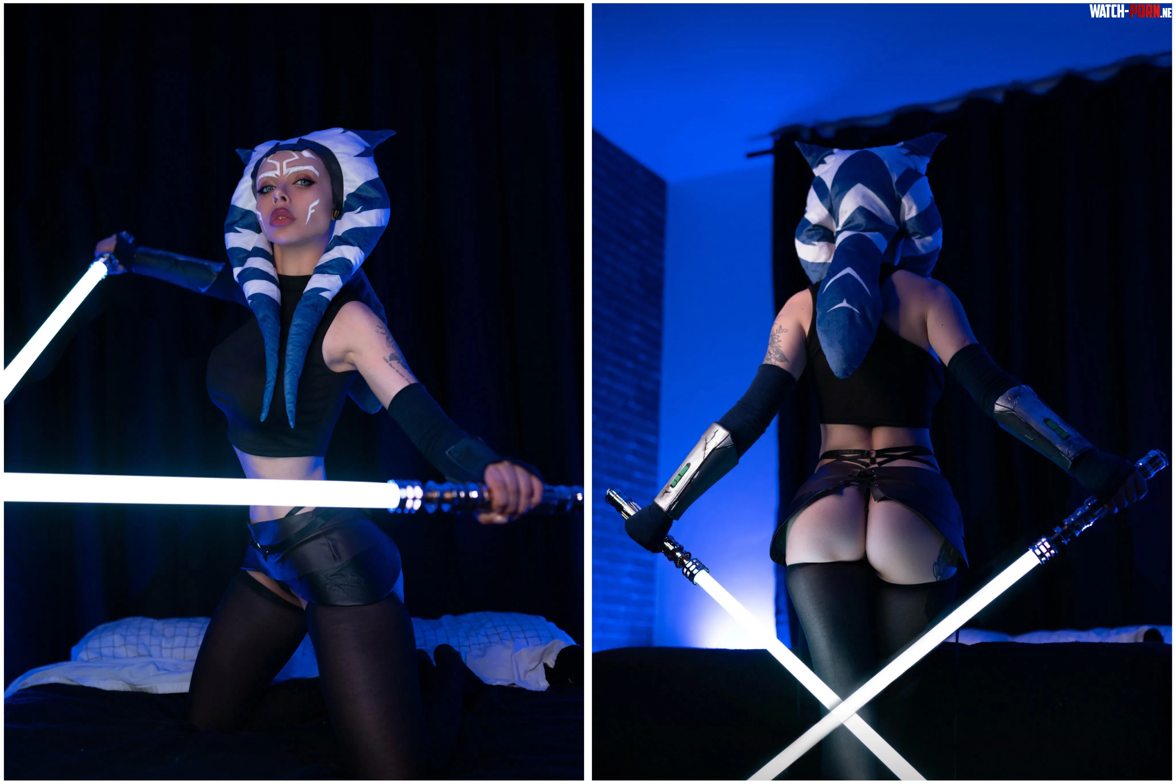 Me as Ahsoka front and back by blizzardsg