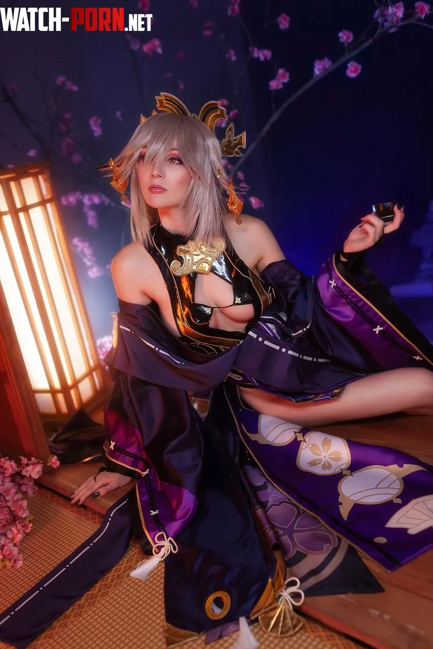 Yae Miko alt dress cosplay by BellatrixAiden by bellatrix_aiden