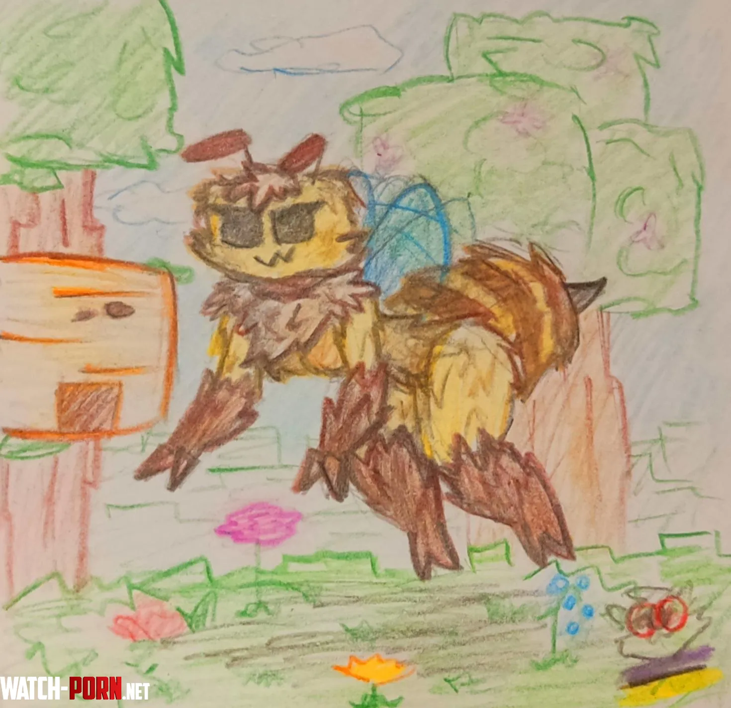 Minecraft bee  by Heriemona