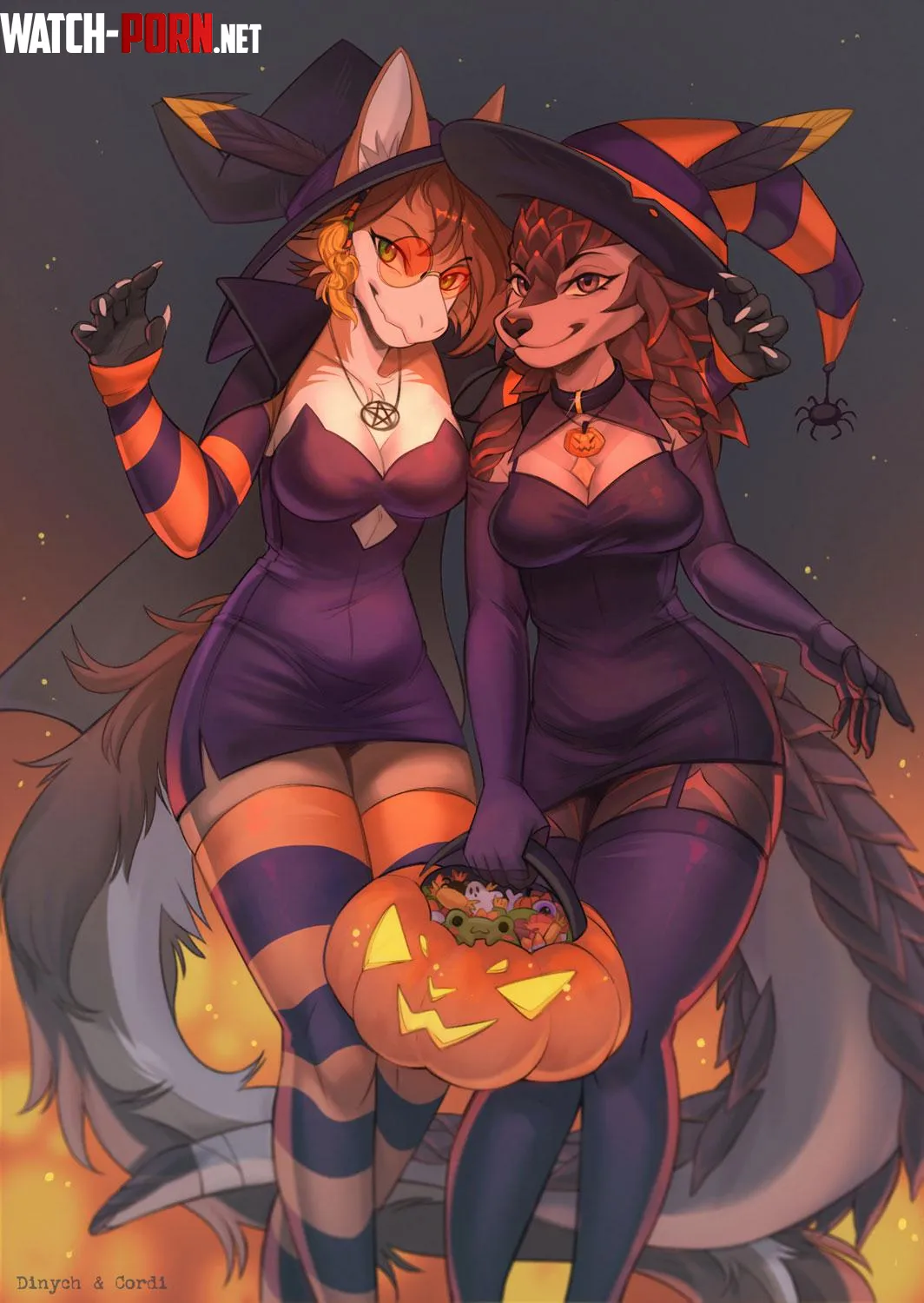 Halloween Beauties Dinyoh amp Cordi by A_MASSIVE_PERVERT