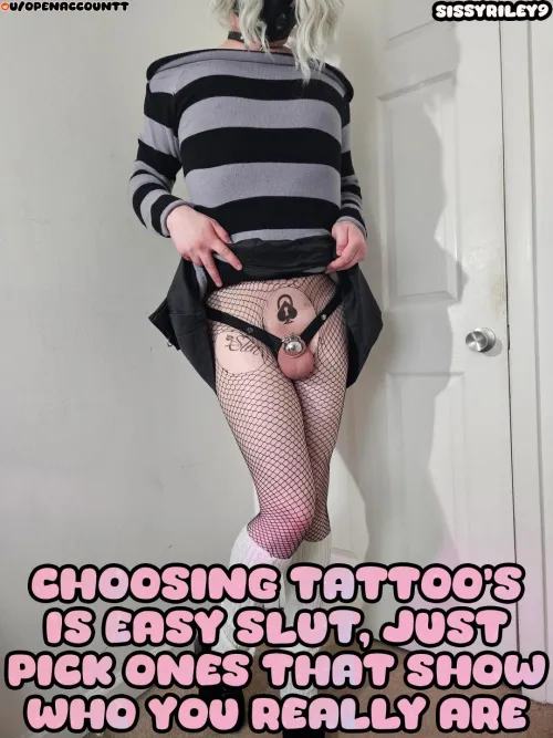 Thumbnail Sissycaptions: The Necessity of A Good Tattoo