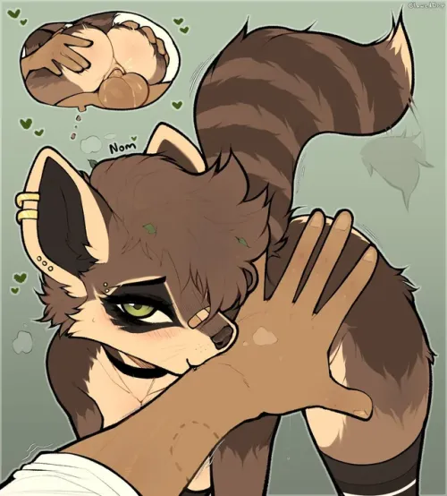 Thumbnail Raccoon Bratty Claweddrip by Xcoffeeandkissesx14 | Yiff Category