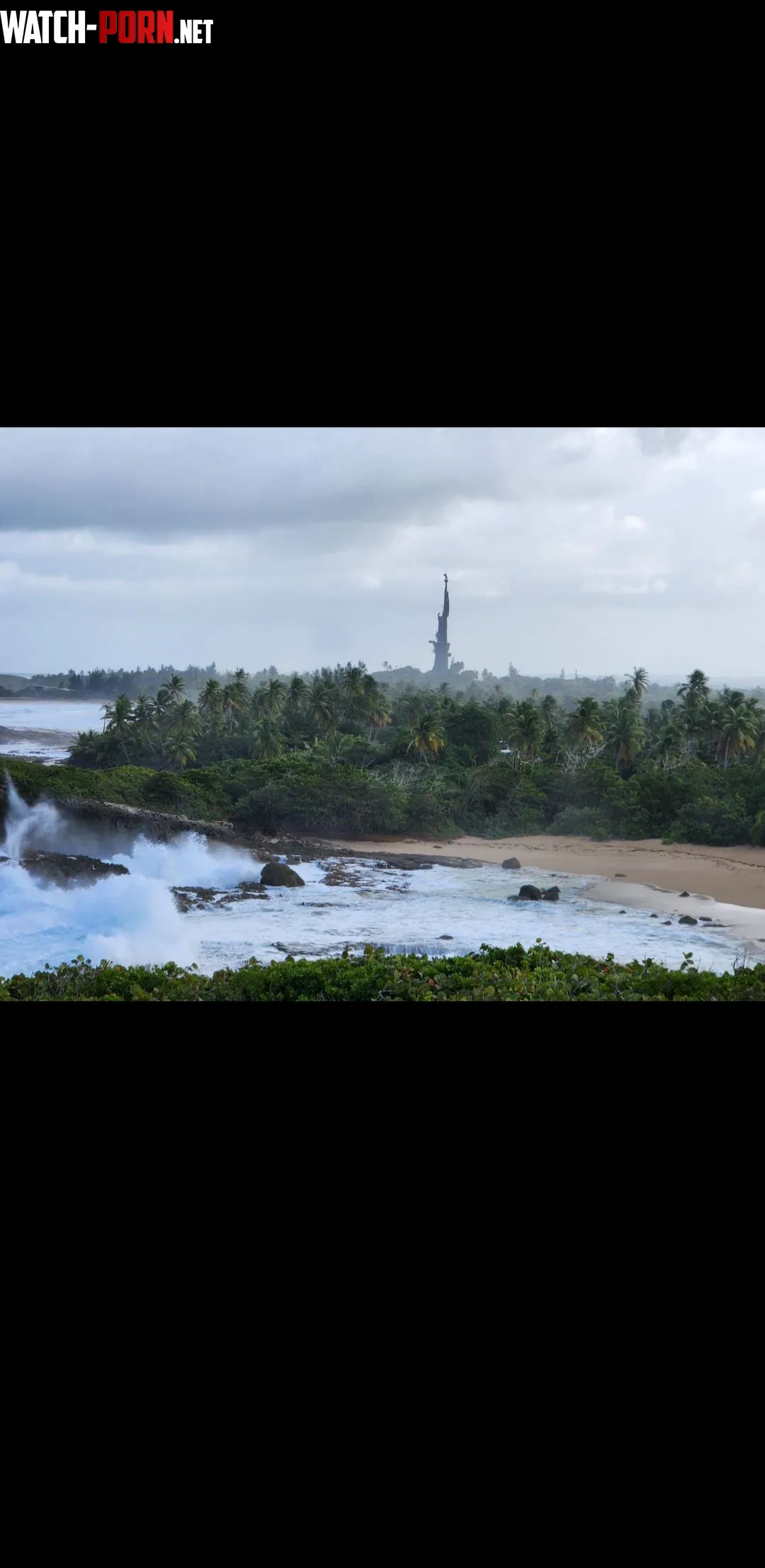 Puerto Rico  Beach and Statue of Liberty  by Sonic2368