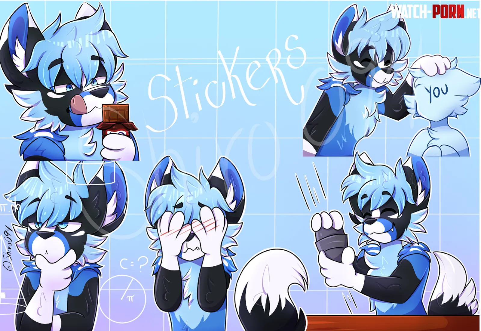 Get your sticker pack for telegram or Discord Open commissions limited slots by ShiroAngel15