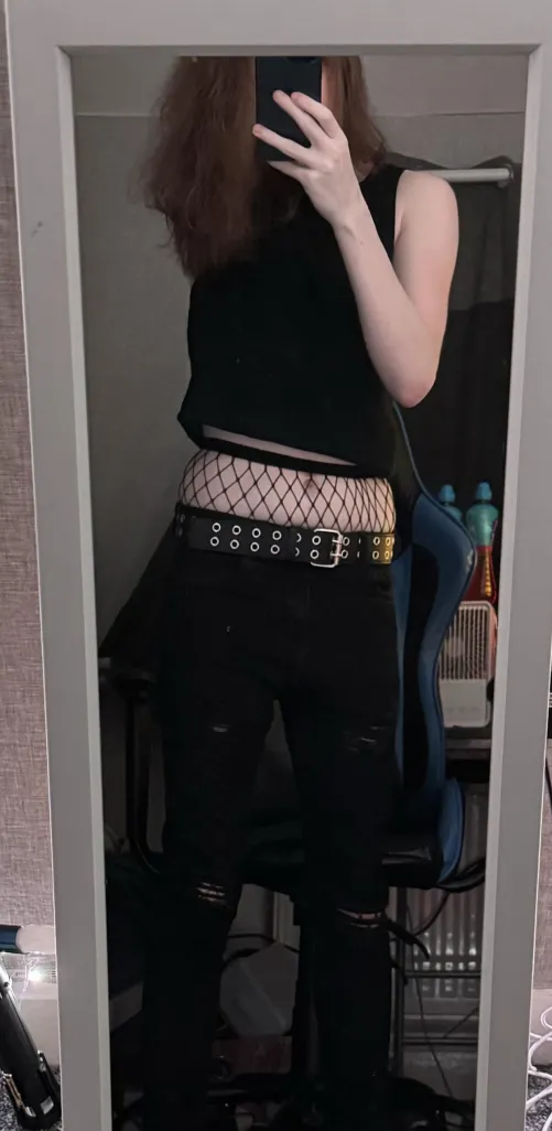 Thumbnail Fishnet Tummy Fashion Trend: A Must-Have for Femboys by Oworexy