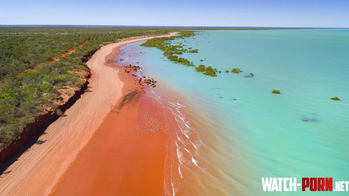 Red sand beach in northwestern Australia  by colapepsikinnie