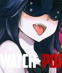 LF color source 1girl long hair black hair fang open mouth ahegao blindfold tongue pale skin  by gmdragon