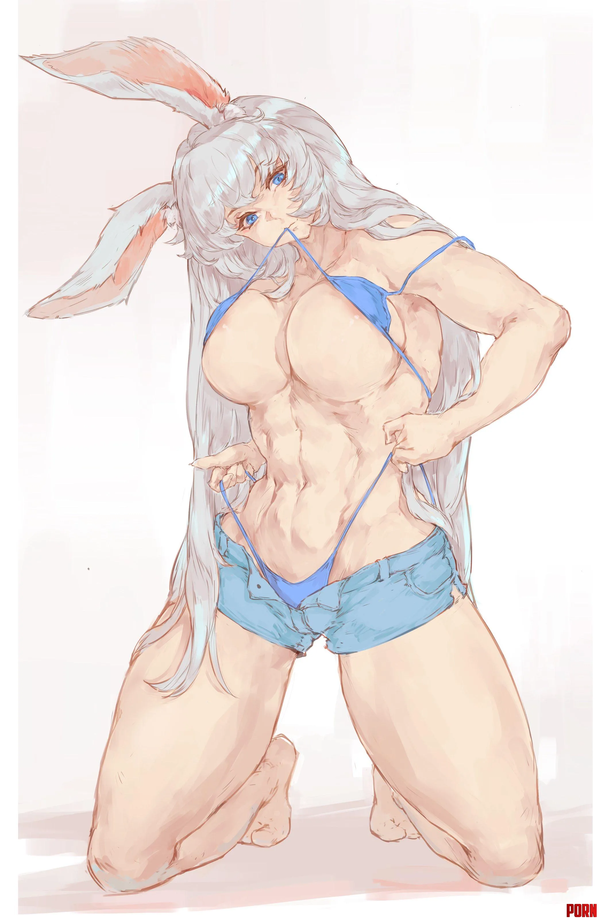 Fit bunny Tezy8 ArtOriginal by StarvingArtist2000