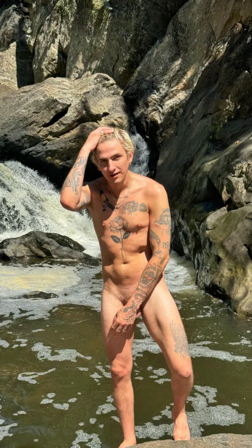 Thumbnail Diving into a Refreshing Swimming Hole by nathan_nyc | hotguyswithtattoos