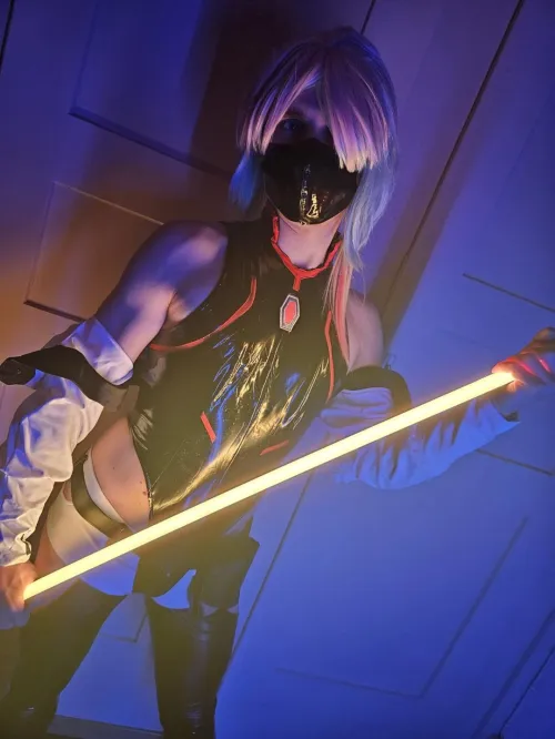 Thumbnail LunarTear_Cosplay Nails Cyberpunk Edgerunner 'Lucy' | Femboy