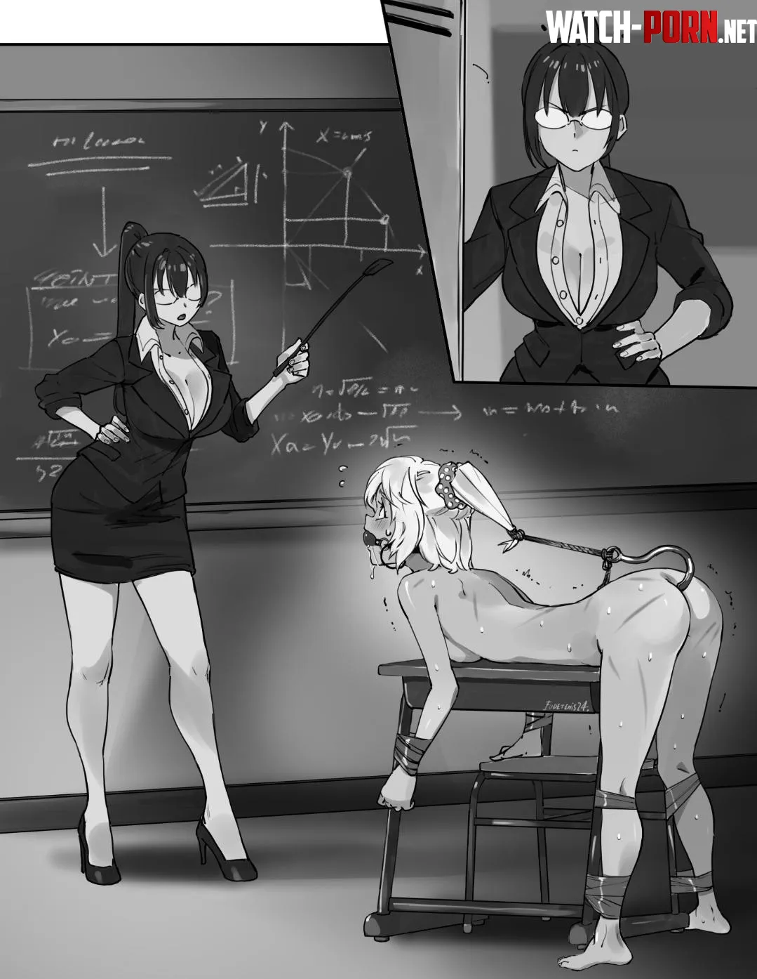 Skipping class will get you some intense detention lessons by Hornywasser