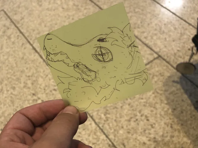 Thumbnail Day 10 of Posting My Girlfriend's Sticky Notes by Nordic-Iscar | Furry Category