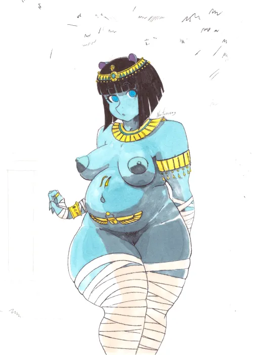 Thumbnail Chonky Egyptian Hippo Girl by NocturiousArt