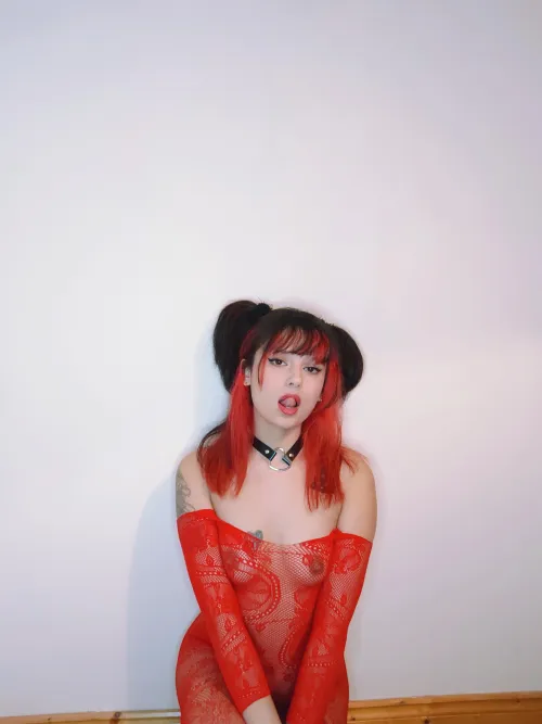 Thumbnail Discover the Playful Side in 'Collared Kitty' by Vixens-Destiny