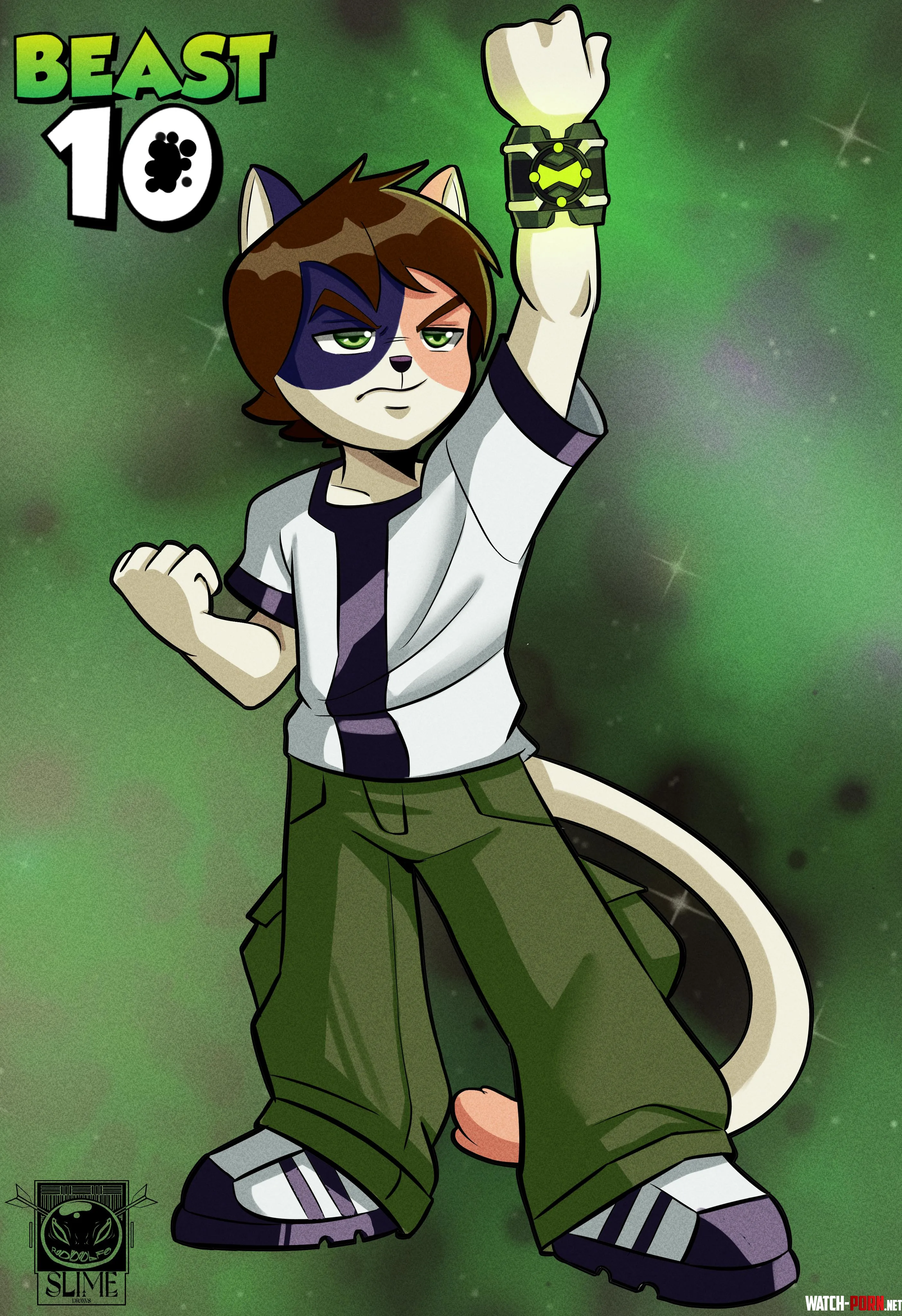 Beast10 Decided to make a new project Ben 10 but Furry Art by me  by rodolfoslime