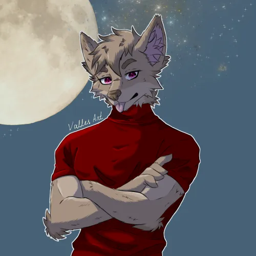 Thumbnail VallesGames' Enchanting Moonlight Creation: A Furry Art Showcase