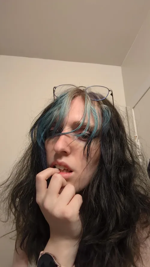 Thumbnail Blue Hair Reminiscing: More Memories Shared by bittybagel in Femboy Category