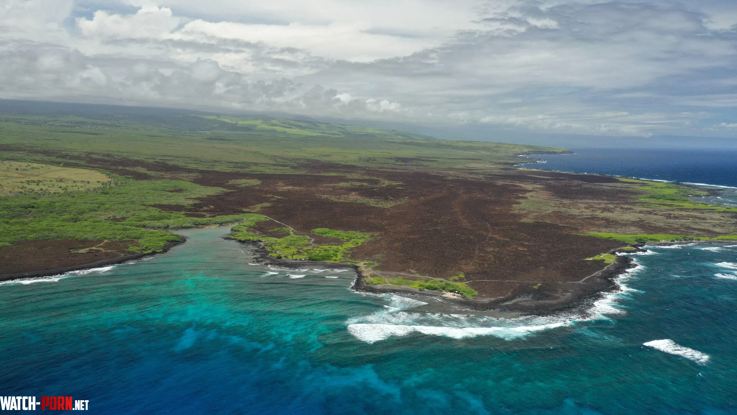 Lava rock coast in Hawaii  by colapepsikinnie