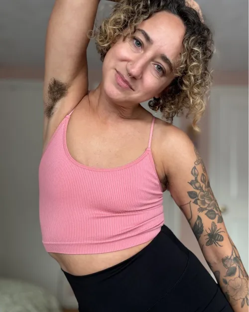 Thumbnail Sweaty After Yoga: Embracing Hairy Armpits by HairyRachel_Mae36