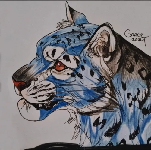 Thumbnail Snow Leopard Love: Admiring Fursona Beauty | themetaldragon | furry