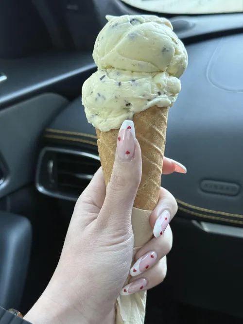 Thumbnail Sensual Nail Play: 'Licking Ice Cream' by Daisys_Day