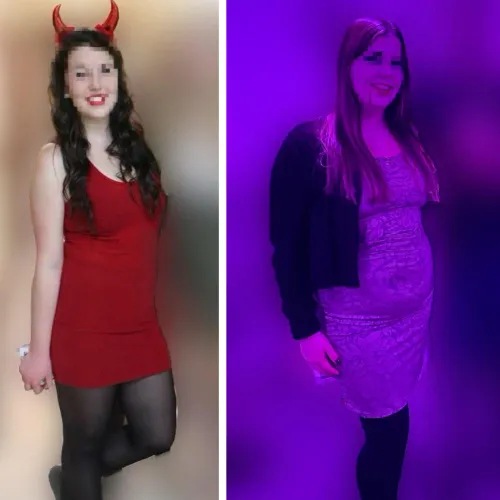 Thumbnail wgbeforeafter Transformation: Little Devil to Chubby Vampire by Strawberry_Pawg