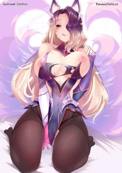 Thumbnail Captivating Coven Ahri DarkLux Illustration - Rule34LoL | Short-Ad224