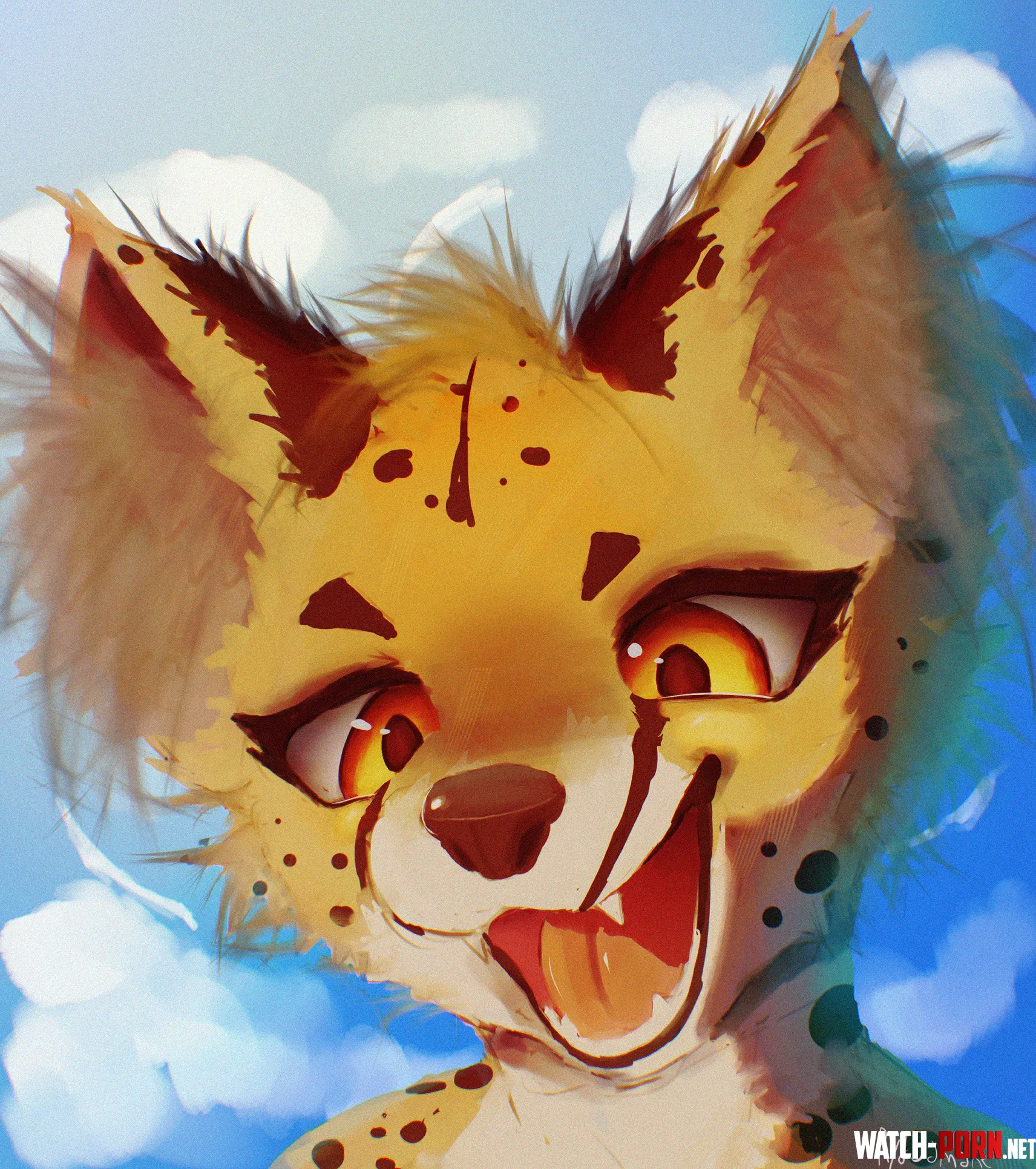 Cheetah art by me by RydJamane