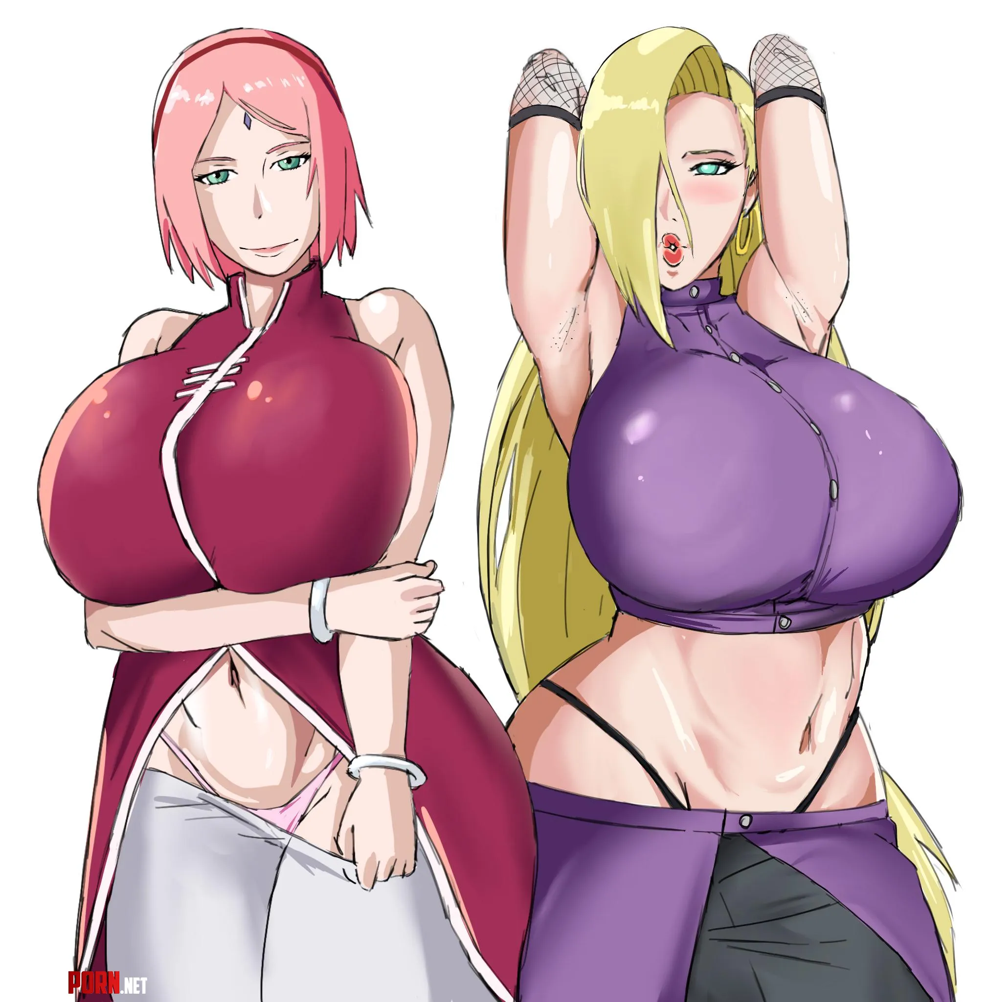 Sakura and Ino okiru by avin8701