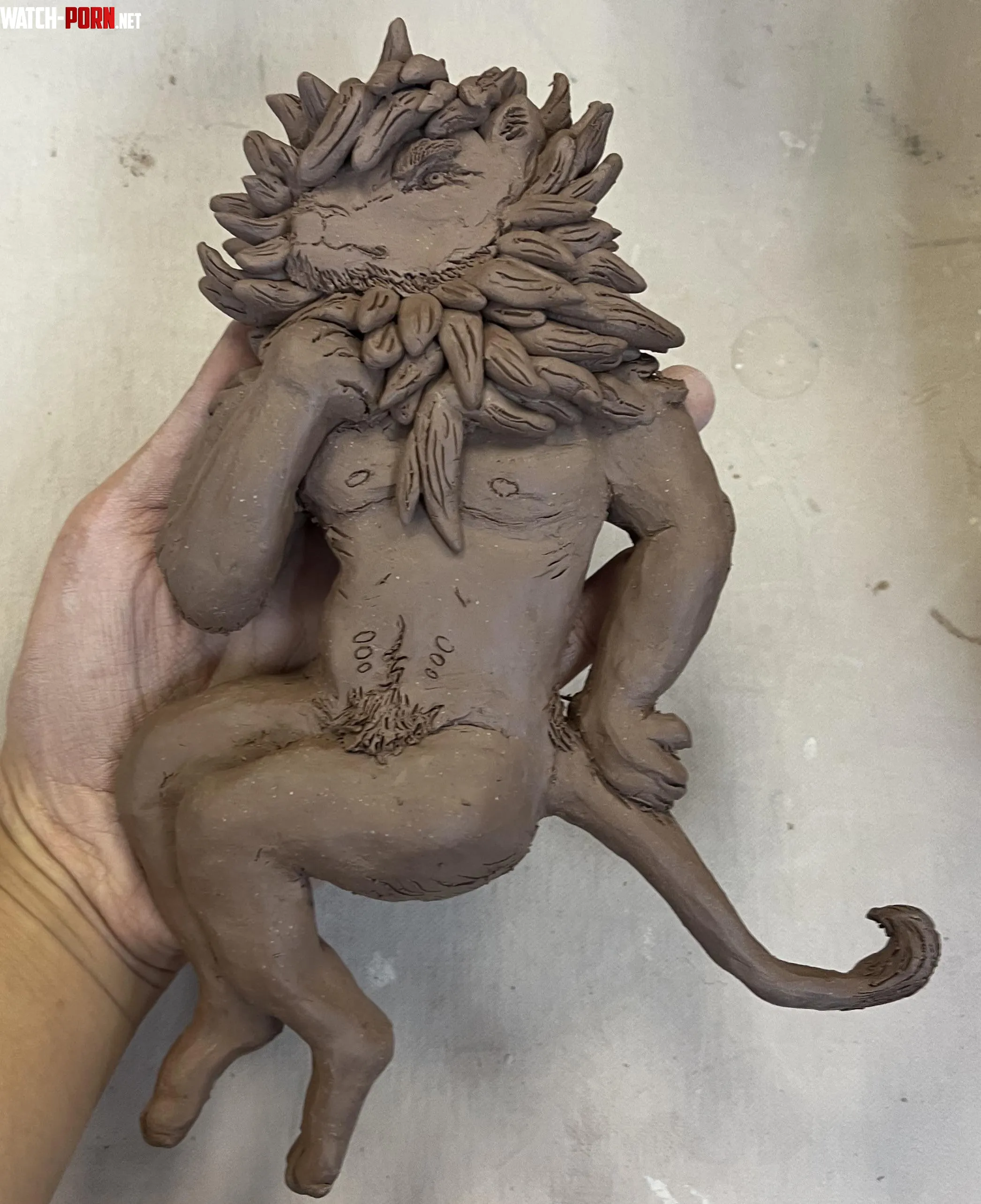 Ceramic Lion Fursona X by LazyCatInTrash