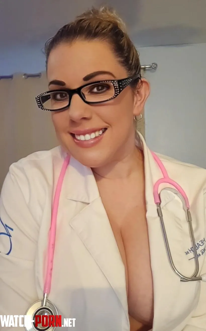 Deep nurse cleavage  by Hotnursefla