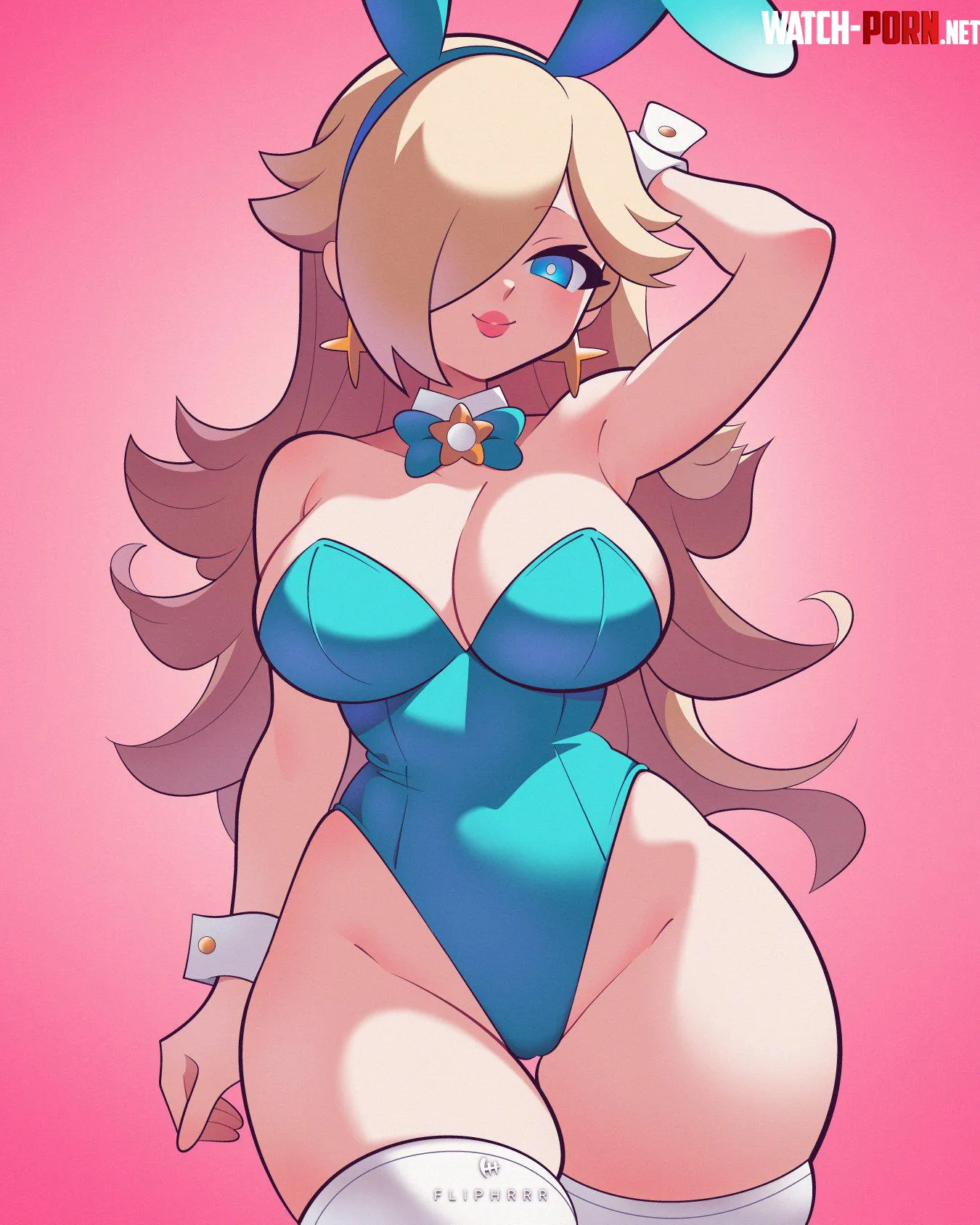 Rosalina in a bunny suit by LafterMastr