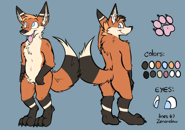 Thumbnail Introducing a New Furry Character - Ref Sheet Included | by Rankosus | Category: Furry