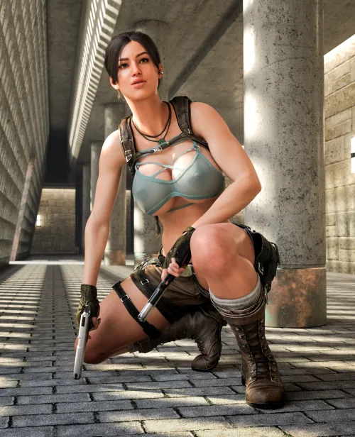 Thumbnail Lara Croft Takes on Call of Duty in Rule34 Artistry