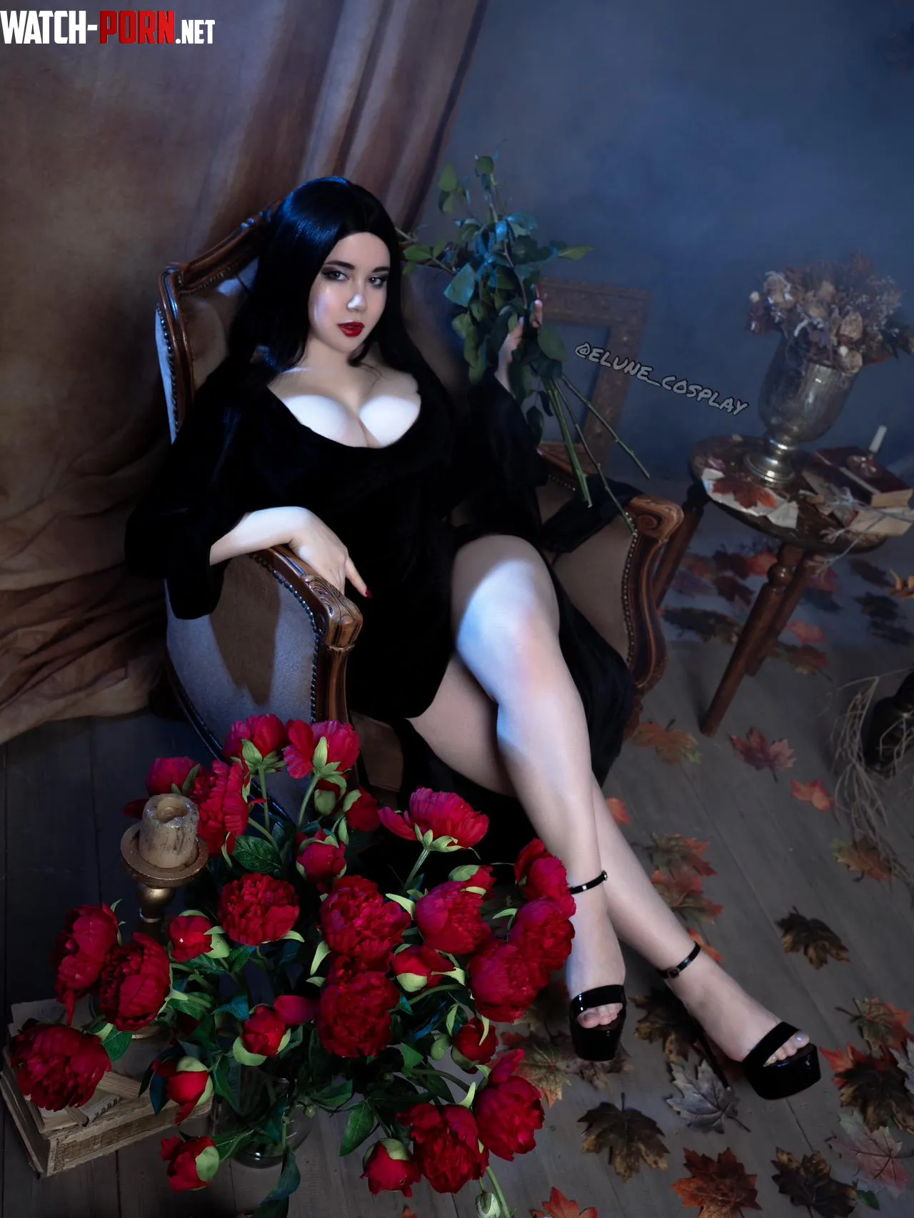 Morticia Addams by Elunecosplay by Elune_cosplay