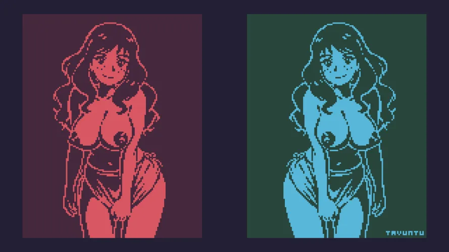 Thumbnail Recent 1bit Girl 4K Renders by tavuntu - PixelArtNSFW Category