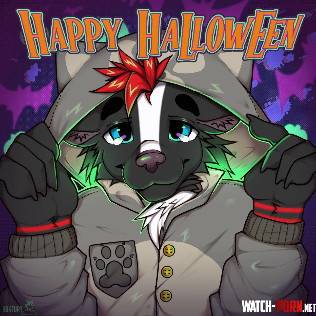 Super cute Halloween kigu ych commission of meee by uRBKFURYart by taigaskunk