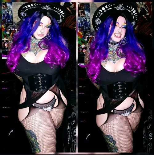 Thumbnail SpicyDeathBySkittles: Unveiling Sensuality in BigTiddyGothGF Fashion