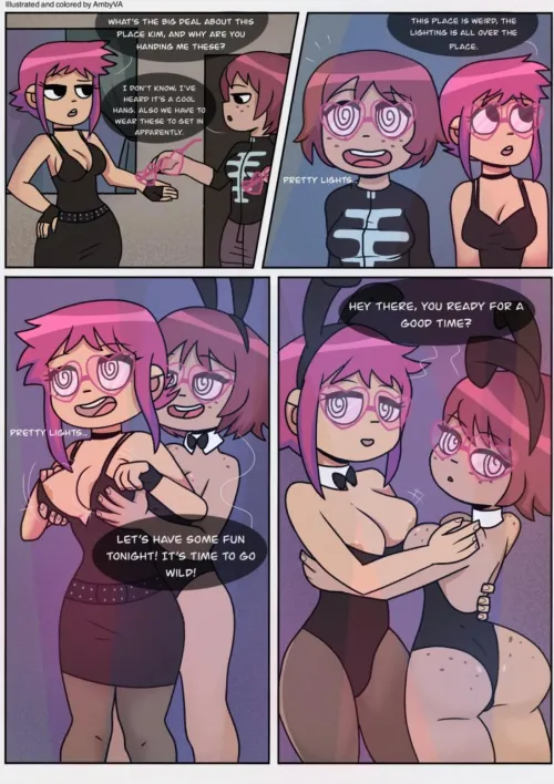 Thumbnail Ramona Flowers and Kim Pines Ambyva by DangerousCollar3102 | HypnoHentai