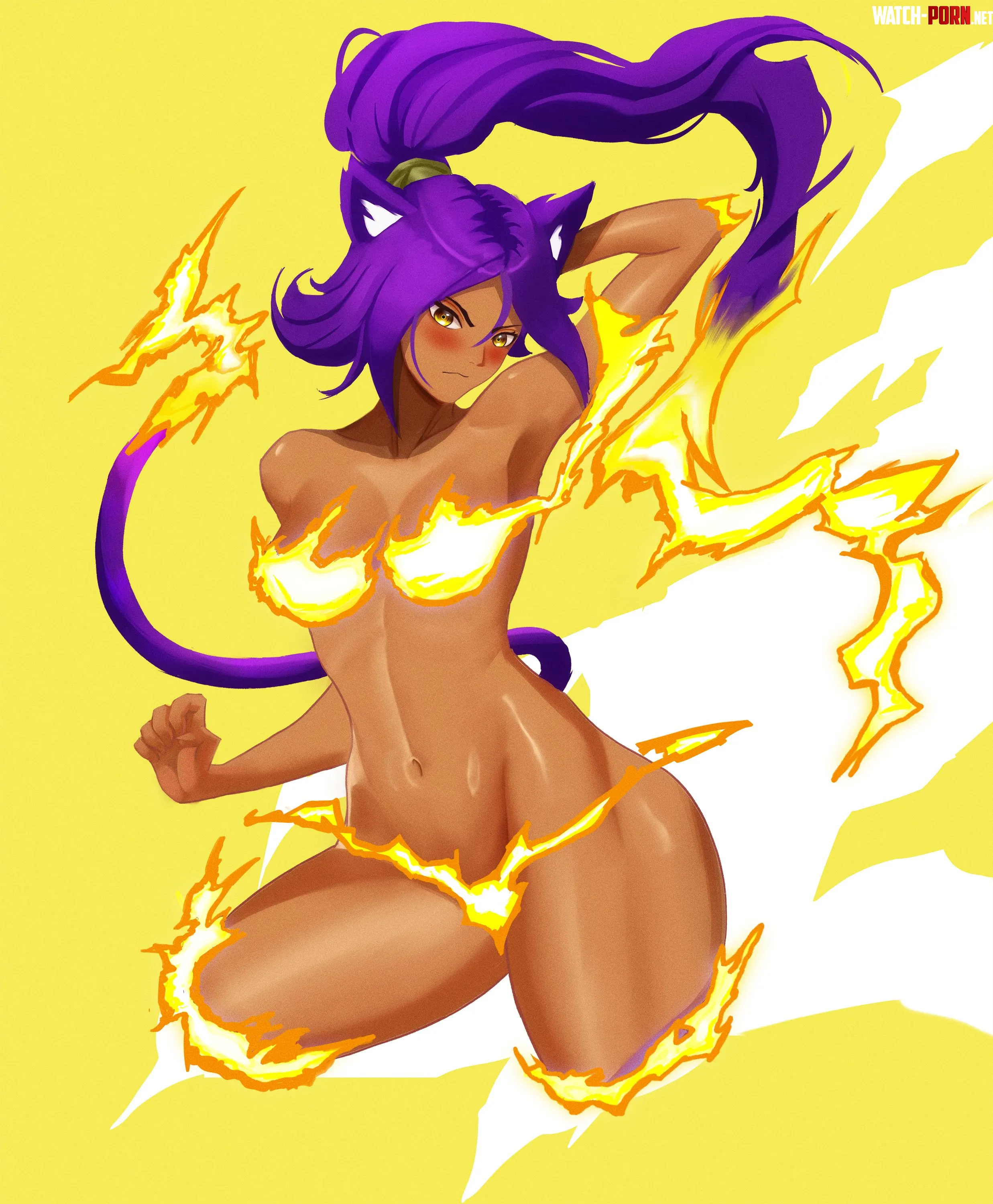 God of Thunder Yoruichi Athwhat by AllTheHentai