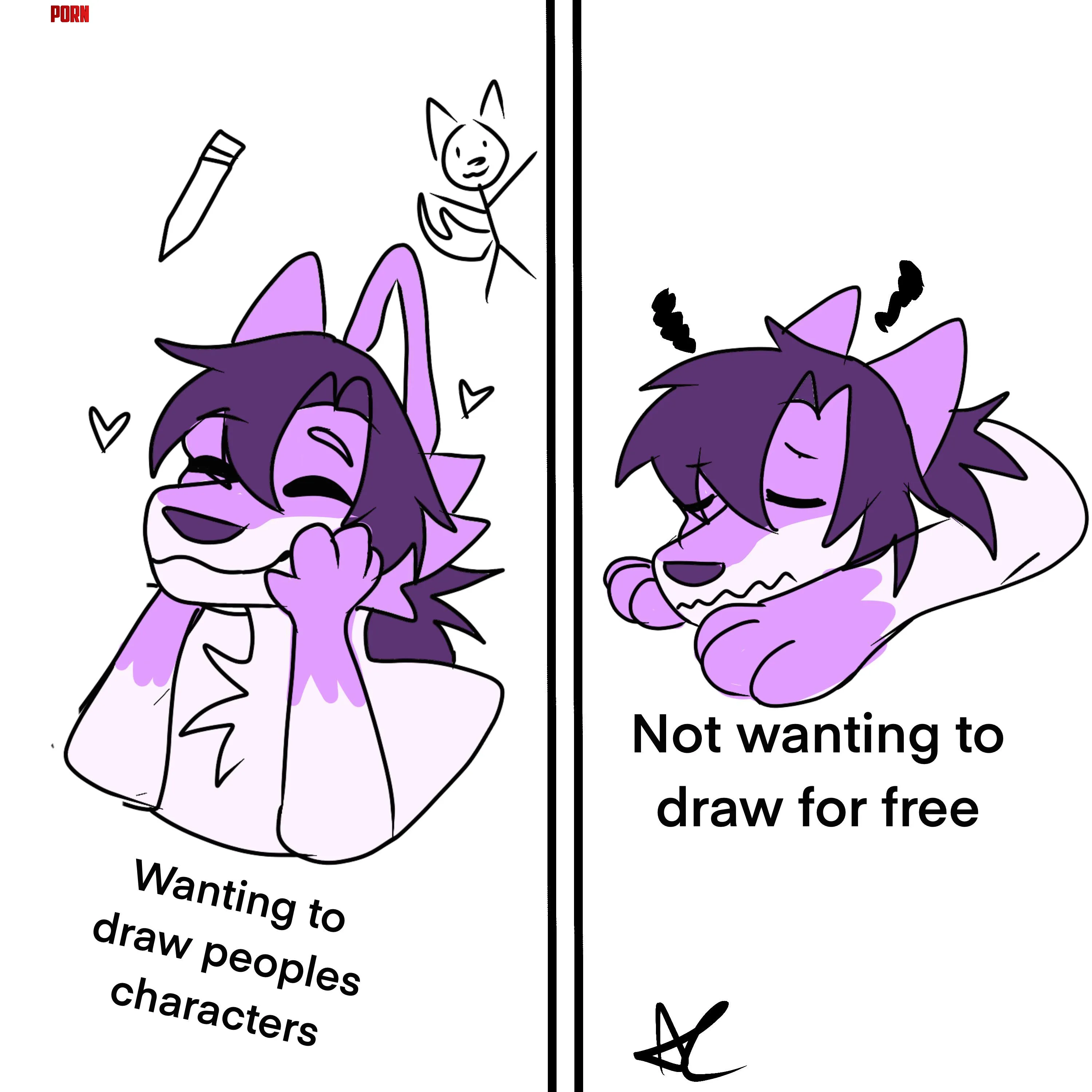 My art struggle quickly and lazily drawn by me  by Naive-Appointment231