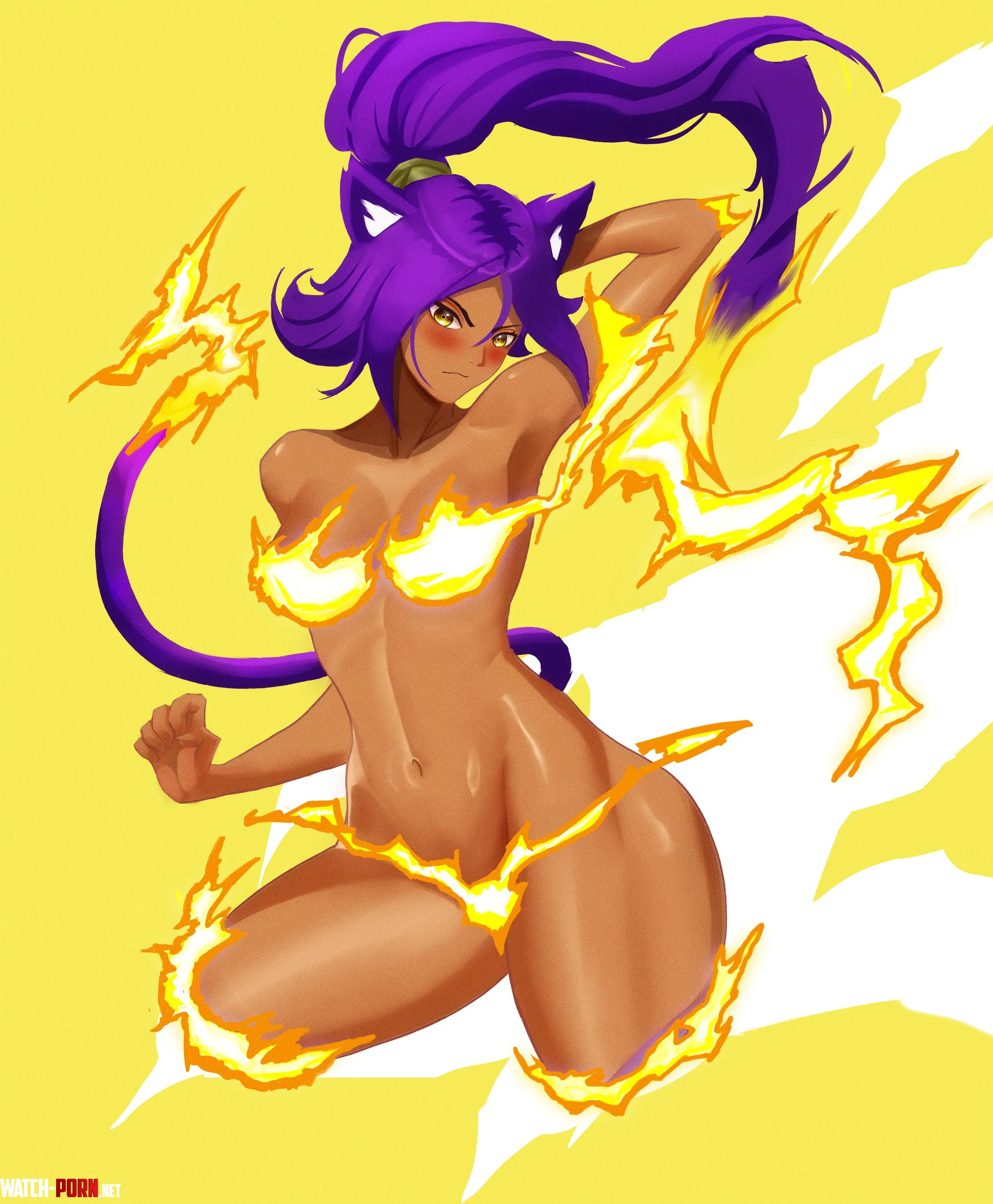 God of Thunder Yoruichi ATHwhat by AllTheHentai