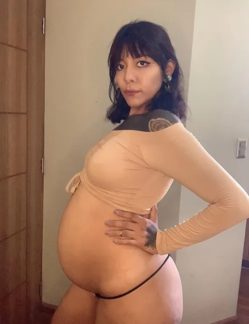 Thumbnail Petite Pregnant Grace: ErotiqueFaith's Rating Request