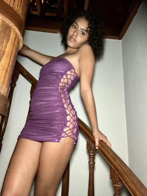 Thumbnail Purple Perfection: Rocking a Sexy Dress by naomidazexo | tightdresses