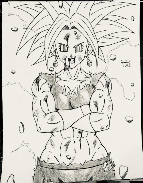 Thumbnail Drawing Kefla by Saquanarts on fitdrawngirls