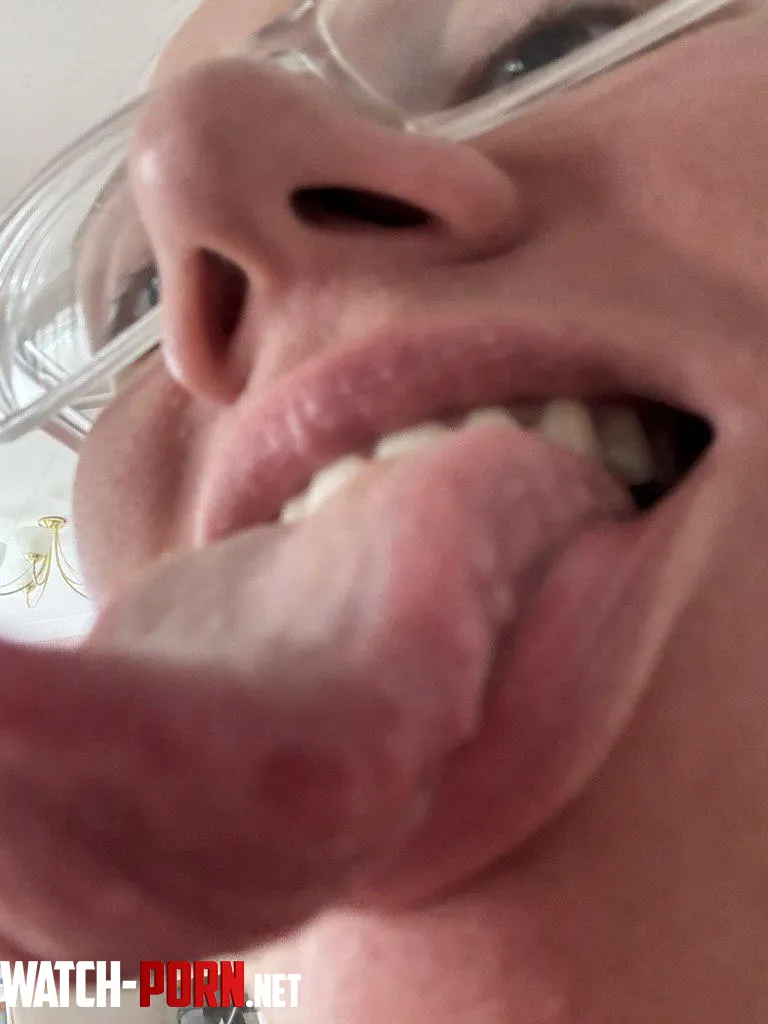 Ahegao and cum in my mouth by jennyahegaoblonde